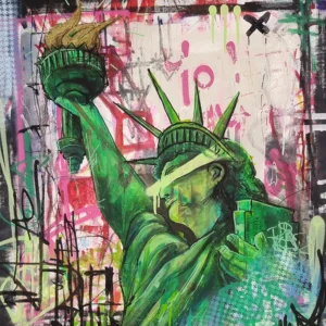 Blind Liberty painting by Zero Gradient
