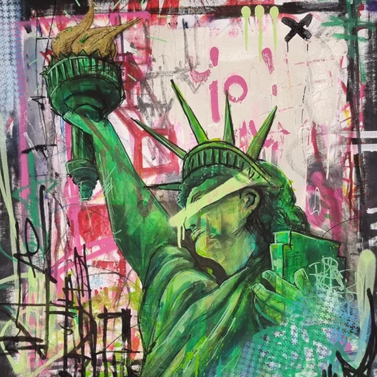 Blind Liberty painting by Zero Gradient